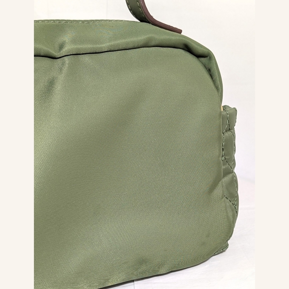 Bella Russo Olive Quilted Crossbody Bag with Gold Accents - Picture 7 of 15